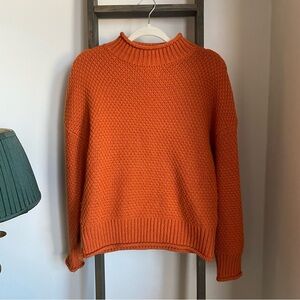 Cozy Orange Knit Sweater